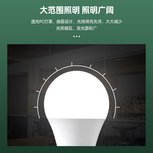 吊灯暖光灯泡球形节能灯正品超亮照明红色灯笼熟食灯球泡灯黄光 - 图1