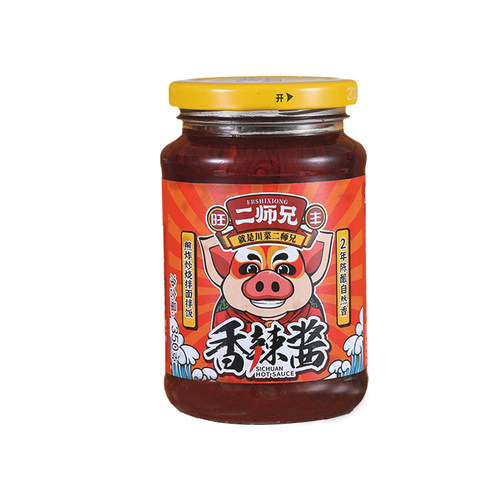 旺丰二师兄香辣酱350g炒菜辣椒酱调味料拌菜拌面调味酱官方旗舰店 - 图3