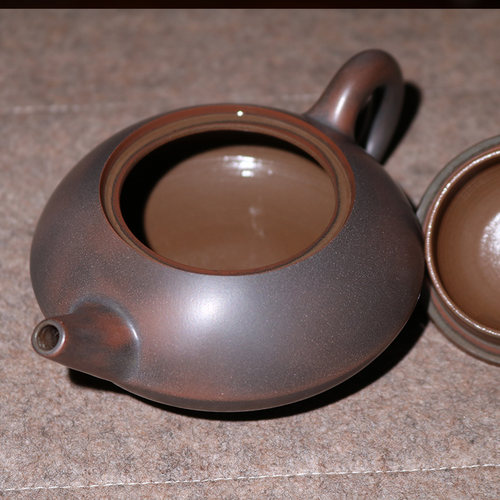 福源陶 正宗广西泥兴陶手工壶小容量合欢壶茶具钦州坭兴陶茶壶 - 图0