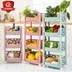 tủ kệ bếp Kệ bếp sàn nhiều tầng cung cấp không gian thiết bị gia dụng nhỏ cửa hàng bách hóa trái cây giỏ rau giỏ kệ - Trang chủ ke bep dep Trang chủ