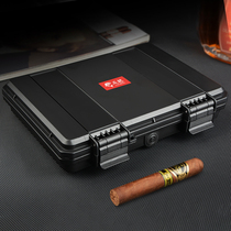 Cigar Box Portable Ultra Slim Travel Large Capacity Cigar Moisturizing Portable Bag Kit tool