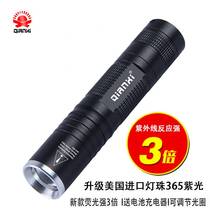 Banknote lamp rechargeable Purple Light Detector Pen Mini Ultraviolet Flashlight Small Portable Fluorescence Test Pen