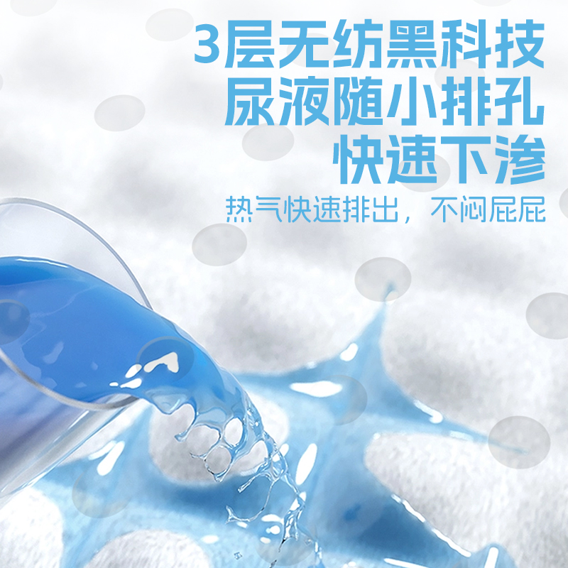 BBU魔吸力拉拉裤LXXXXL瞬吸婴儿夏季超薄透气吸水亲肤弱酸成长裤
