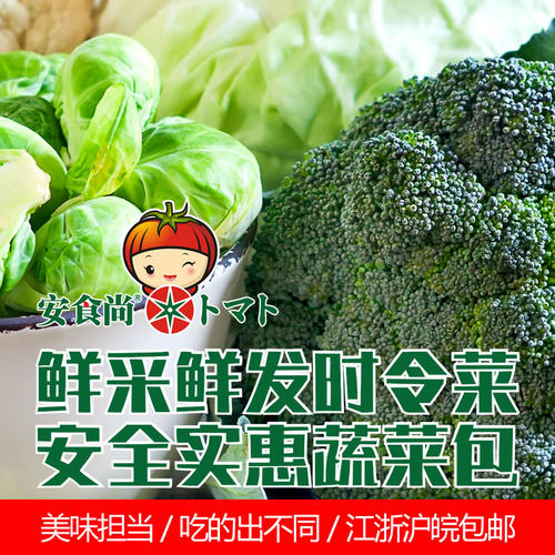 上海安食尚农场自产蔬菜宅配组合新鲜无激素产妇孕妇婴幼儿食用 - 图0