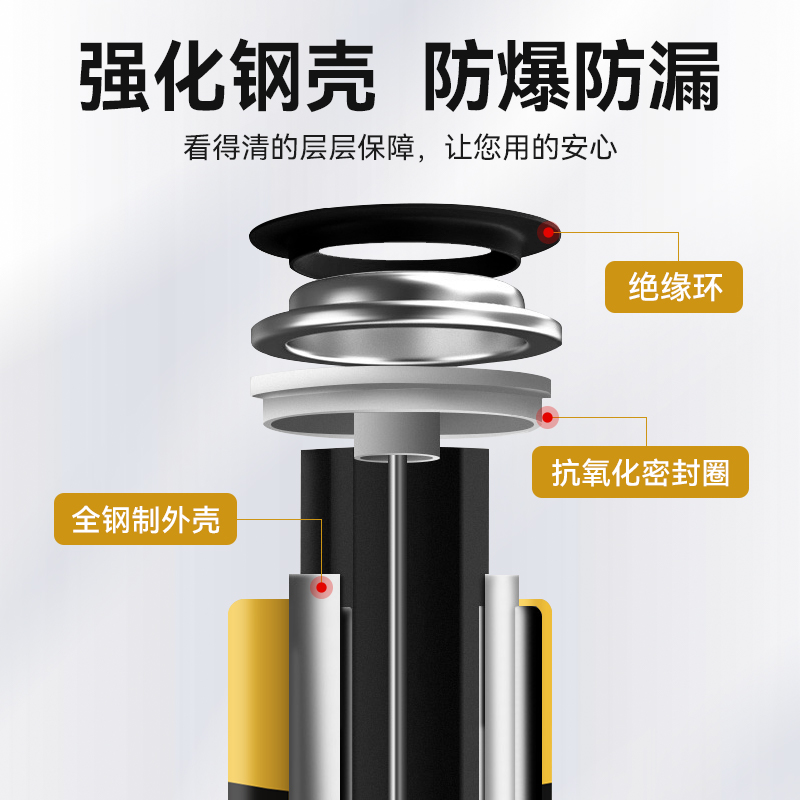 华太大容量智能门锁电池5号碱性密码锁电子锁指纹锁专用五号遥控鼠标血压计燃气表大型玩具门铃电池-图2