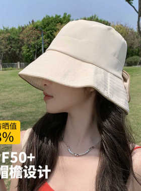 渔夫帽大檐女遮阳防晒时尚春夏季