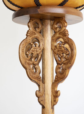 桢楠中式风落地禅意仿古茶室台灯