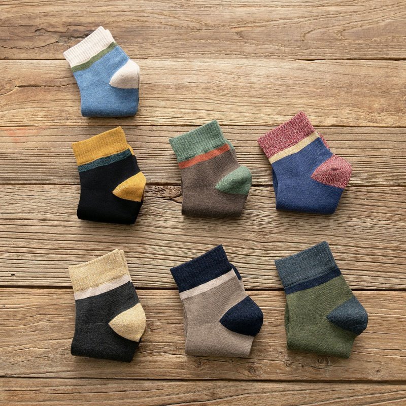 潮流男士秋冬吸汗透气百搭中筒袜 曲夫人短袜/打底袜/丝袜/美腿袜