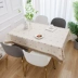 Nhật Bản ánh sáng sang trọng PVC khăn trải bàn chống thấm nước chống bỏng dầu bàn dùng một lần vải hộ gia đình hình chữ nhật khăn trải bàn in gió bàn trà - Khăn trải bàn