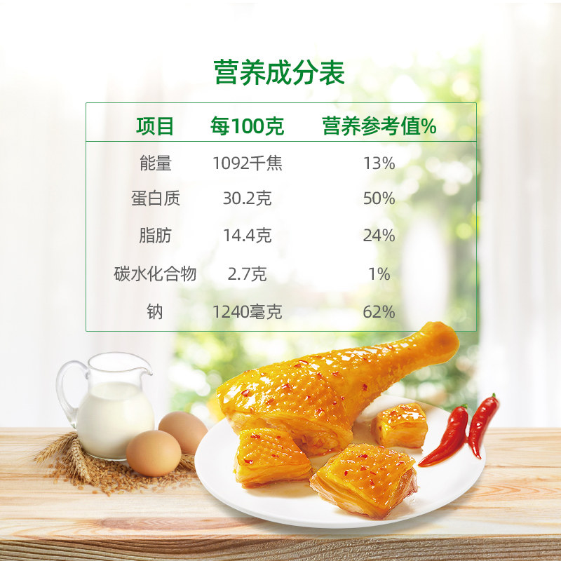 无穷农场爱辣鸡米300g袋装鸡腿肉丁 无穷农场鸡肉零食