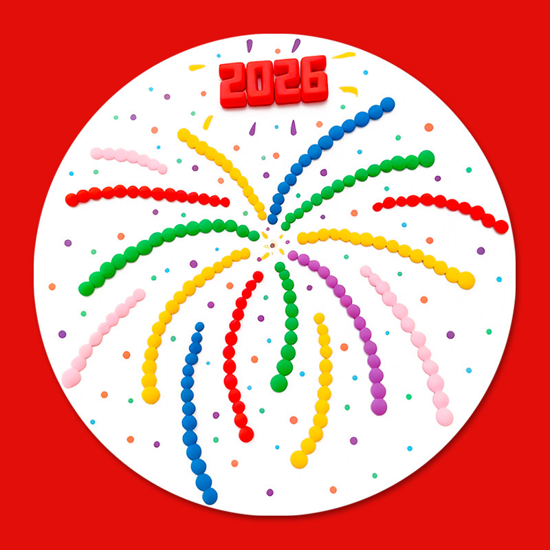 2026年新年主题粘土画儿童创意手工diy材料包马年新春粘贴画红色幼儿园早教亲子手工制作装饰画摆件学校活动,淘宝优惠券,粉丝福利购,淘宝优惠卷