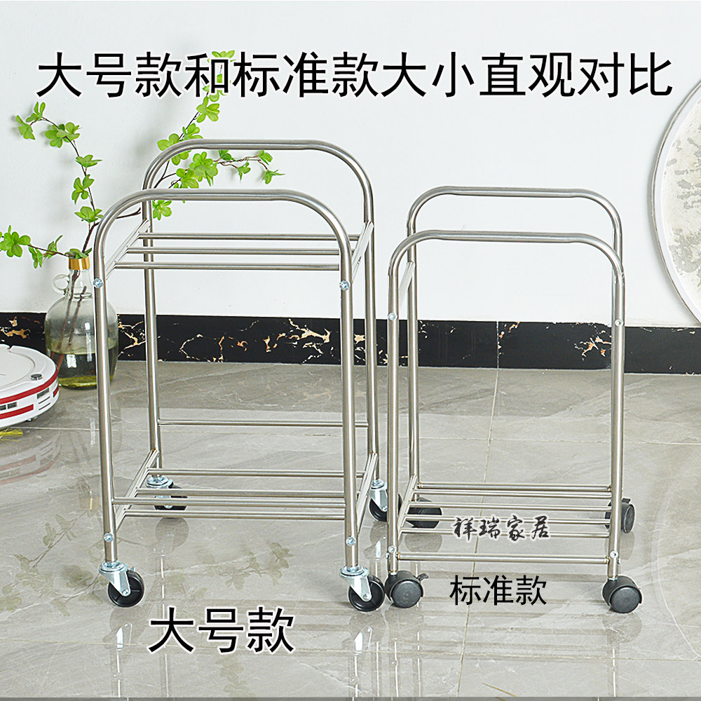 不锈钢收纳小推车置物架客厅卧室边几角几浴室卫生间脸盆架