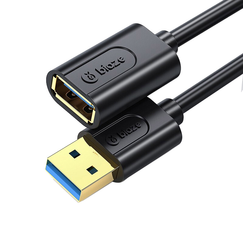 毕亚兹usb3.0延长线1/3/5米公对母数据线高速手机充电无线网卡打印机电脑连接键盘U盘鼠标type接口转接线加长 - 图0