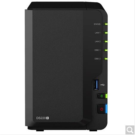 适用Synology DS220+ 两盘位 网络存储服务器 （无内置硬盘） - 图0