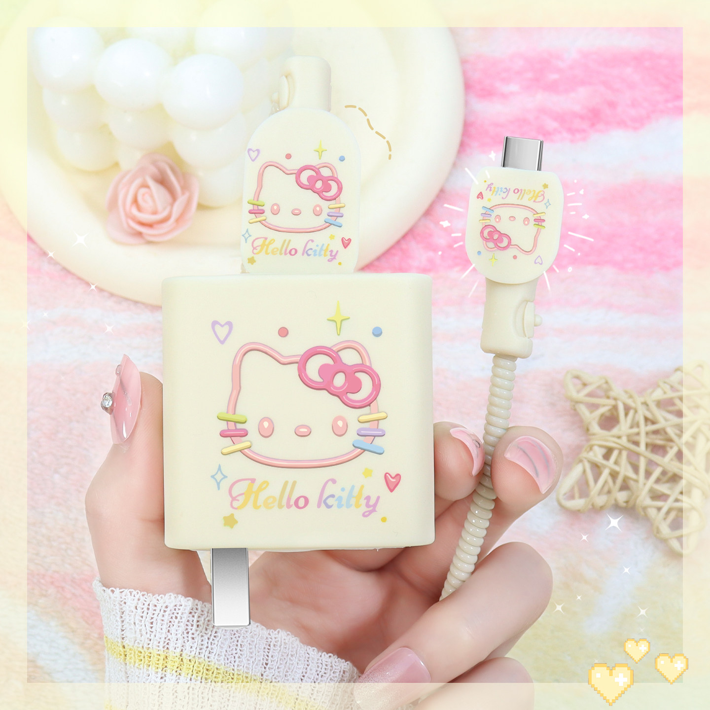 适用红米turbo4Pro充电器充电线保护套100W红米k90Promaxk90通用防折断缠绕绳红米note15Pro+手机壳硅胶印花,淘宝优惠券,粉丝福利购,淘宝优惠卷