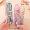 Portable tableware, chopsticks, spoon set 316 stainless steel