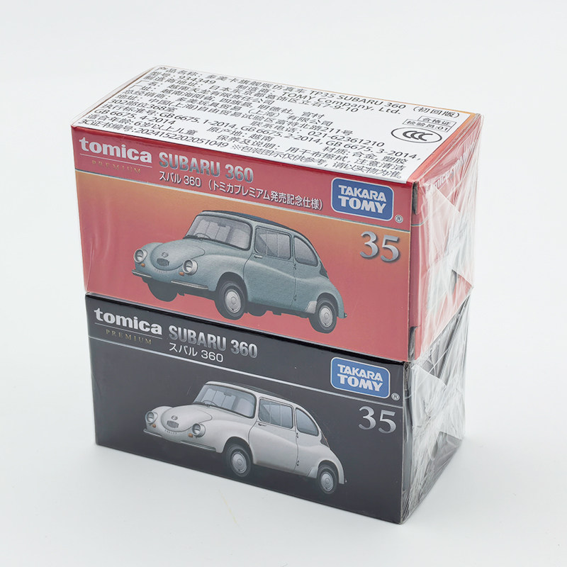 TOMY/多美卡仿真合金小车模型旗舰版黑盒TP35斯巴鲁360迷你933892