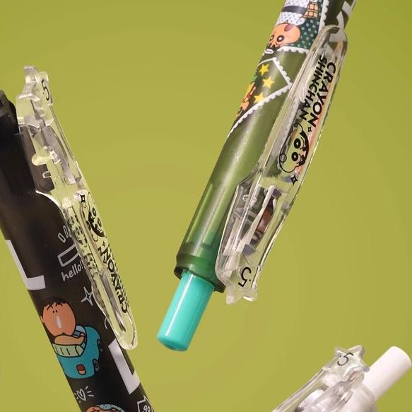 Kookei蜡笔小新联名限定中性笔套装第二弹可爱卡通动漫黑色0.5刷题ins日系黑笔高颜值按动水笔JJ15同款斑马 - 图2