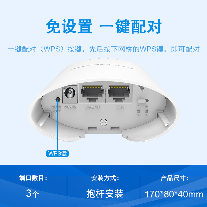 水星无线网桥一对监控专用1-5-15公里远距离点对点电梯ap桥接收发器千兆大功率室外模拟全向wifi中继器5g网桥 - 图2