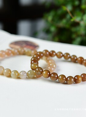 2025正宗天然且末糖和田玉手串男女糖料糖玉糖白玉珠子散珠玉石手