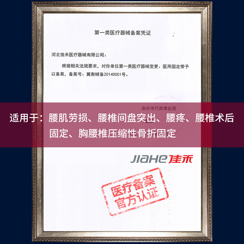 佳禾护腰带腰肌劳损医用腰围固定带 瑞创医疗器械护具（器械）