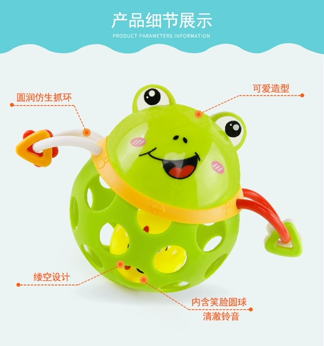 Игрушка для новорожденных для младенца, силиконовая хваталка из мягкой резины, 3-6-12 мес.