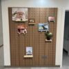 Customized solid wood hole board entry entrance r wall wooden shelves children's room wall entrance kitchen storage
