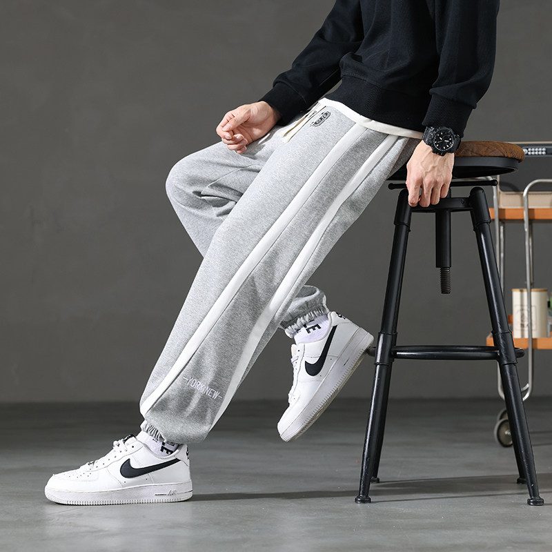 12青少年春秋季长裤子男孩初中学生直筒休闲裤15大童棉纯卫裤束脚,淘宝优惠券,粉丝福利购,淘宝优惠卷