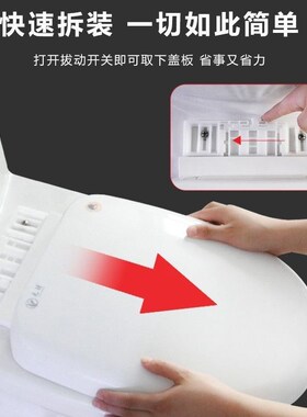 马桶盖家用通用加厚坐便器板老式马桶座圈套VU型厕所坐垫圈塑料盖