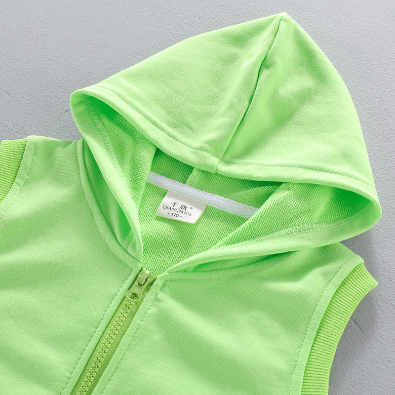 儿童马甲春秋薄款外穿纯棉连帽夏季男女宝宝小孩背心幼儿园服定制,淘宝优惠券,粉丝福利购,淘宝优惠卷