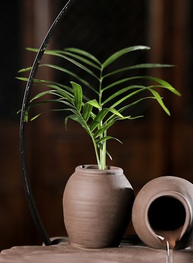 陶瓷流水器中式禅意小和尚软装饰开业招财礼品居家店铺风水摆件