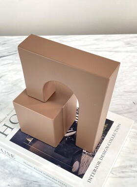 约现代摆设铁艺摆件桌面样板房拱门售楼处艺术装饰品几何柜子摆设