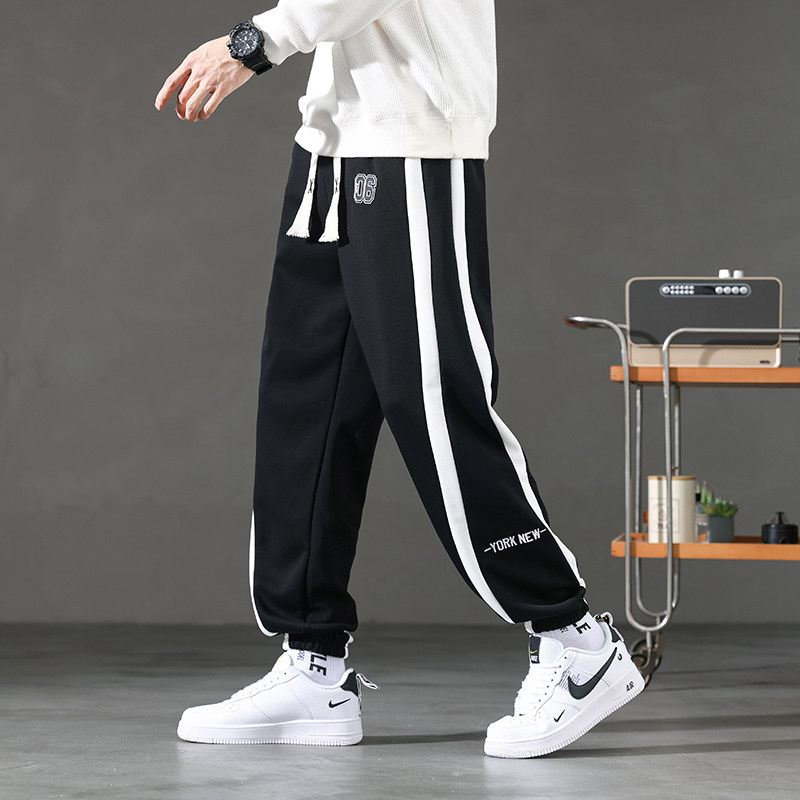 12青少年春秋季长裤子男孩初中学生直筒休闲裤15大童棉纯卫裤束脚,淘宝优惠券,粉丝福利购,淘宝优惠卷