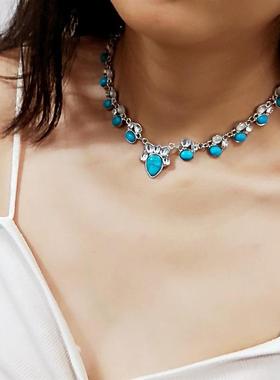 Ethnic Style choker Fashion Boho Flower Necklace波西米亚项链