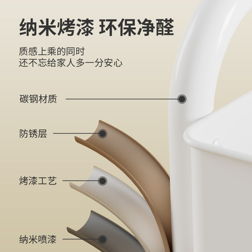 易瑞康移动书架带轮儿童手推车置物架学生书本储物层架书柜小推车 - 图2