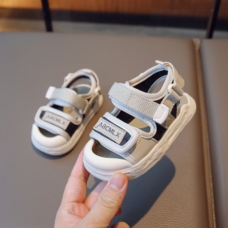 男宝宝凉鞋夏季新款包头学步鞋软底婴儿鞋6-12个月小童1-3岁鞋子