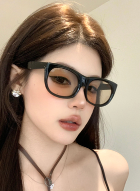 复古猫眼墨镜大框显瘦个性街拍潮