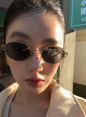 复古老钱风墨镜女高级感防紫外线