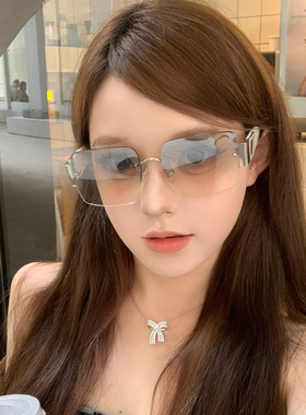 2025新款复古欧美辣妹风y2k墨镜