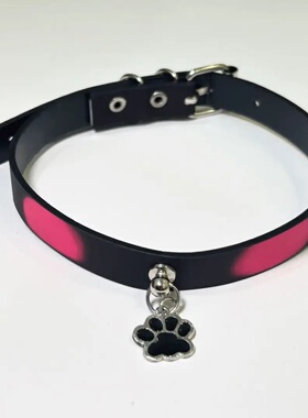 温感变色choker朋克小狗项圈