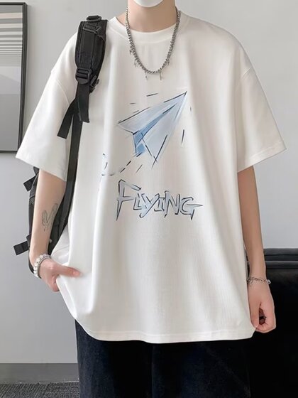 Short-sleeved t-shirt for men, trendy brand men's half-sleeved t-shirt top