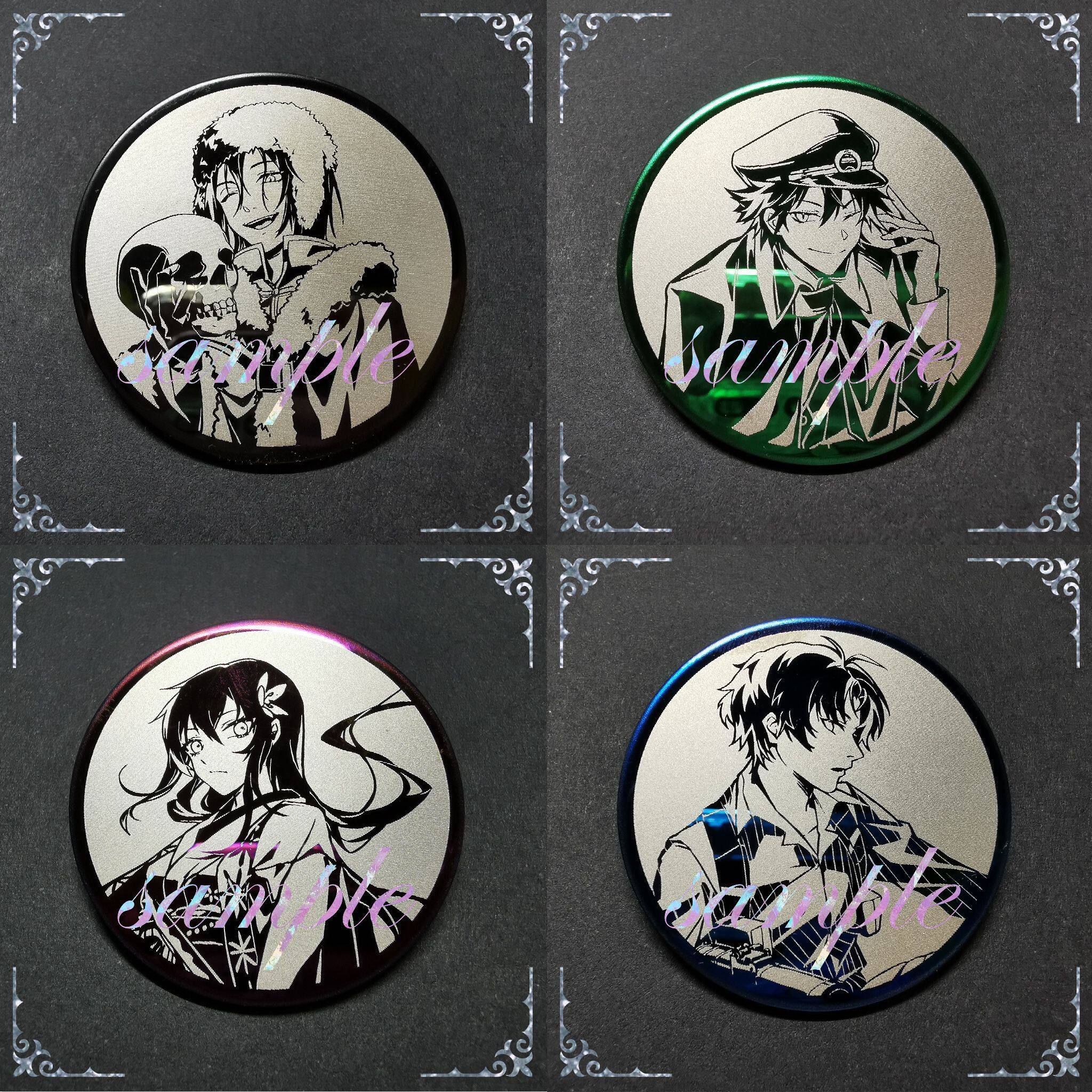 代理寄售 文豪野犬周边同人金属徽章太宰治中原中也芥川中岛敦 沙雕英雄传同人工作室 淘优券