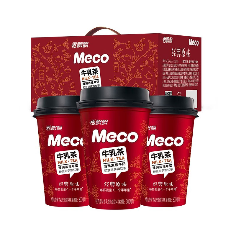 首单6元！300ml*6杯【Meco】牛乳茶经典原味