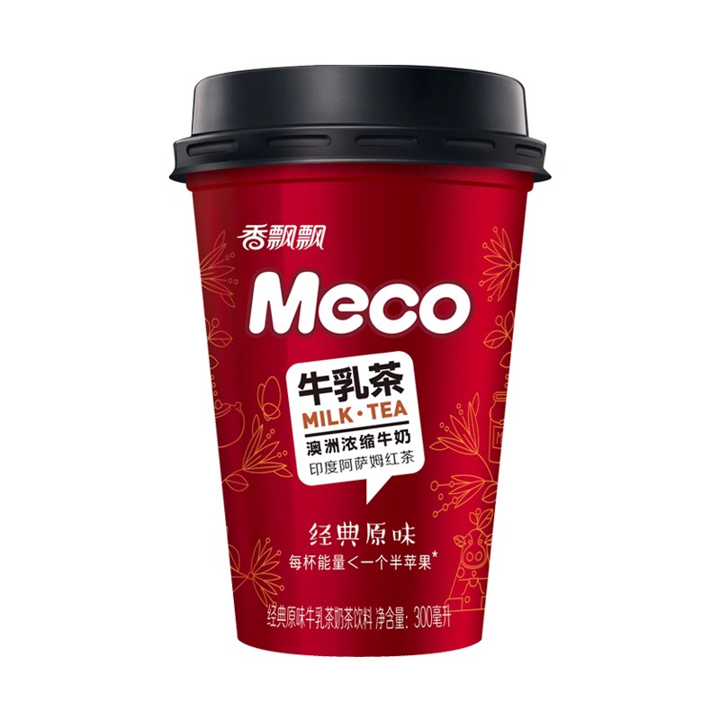 【整箱装】Meco牛乳茶300ml*6杯经典原味杯装奶茶即饮型奶茶饮料 - 图2