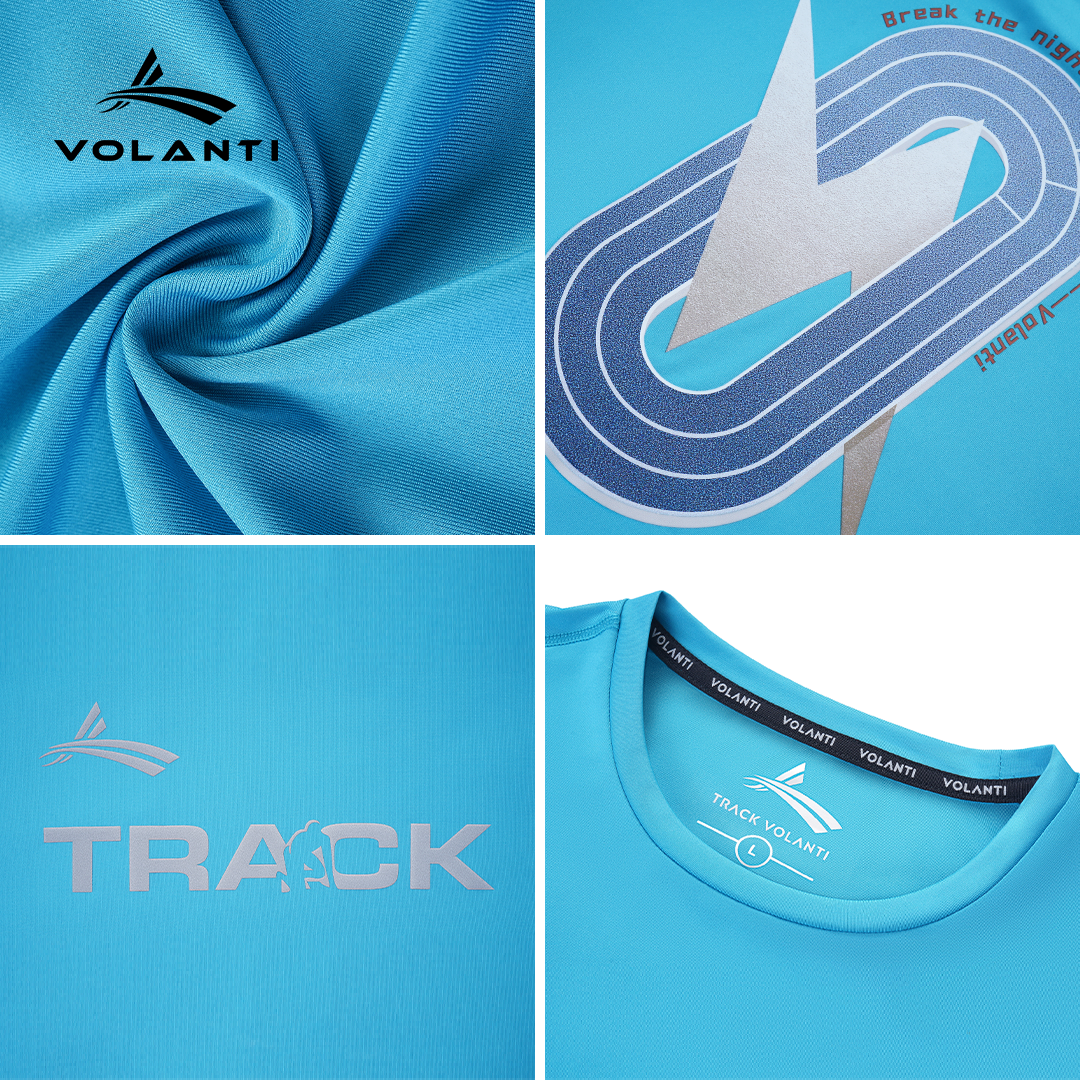 沃兰迪闪电运动速干长袖T恤 跑步男女圆领透气健身田径训练,淘宝优惠券,粉丝福利购,淘宝优惠卷