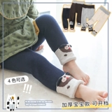 Детские милые бархатные штаны для девочек для мальчиков для раннего возраста, в западном стиле, увеличенная толщина