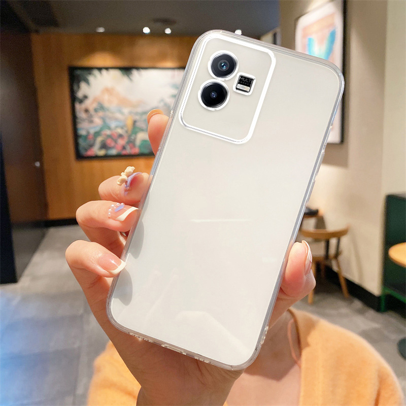 卢邦适用VIVO iqooZ6X直边相框iqooz10手机壳z1x透明iqooz3硅胶z5保护pro套z6超薄iqooz7i软边z8防摔z9turbo - 图0