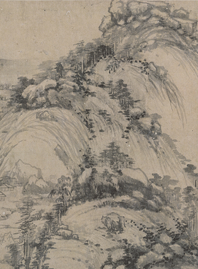 黄公望 《富春山居图》客厅餐厅玄关装饰画 挂画