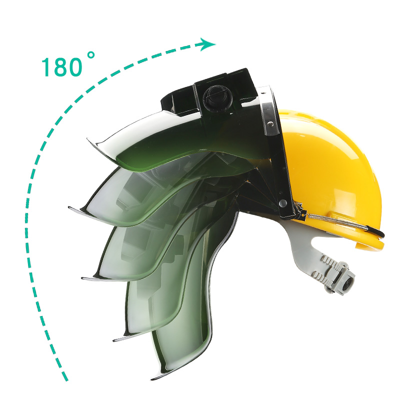 变光电焊防护罩全脸安全帽高清头戴式全脸轻便焊接面罩电焊专用-图1