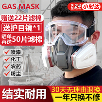 Anti-poison mask mask full face mask formaldehyde spray paint special chemical dust-proof gas pesticide coal mine activated carbon 6200